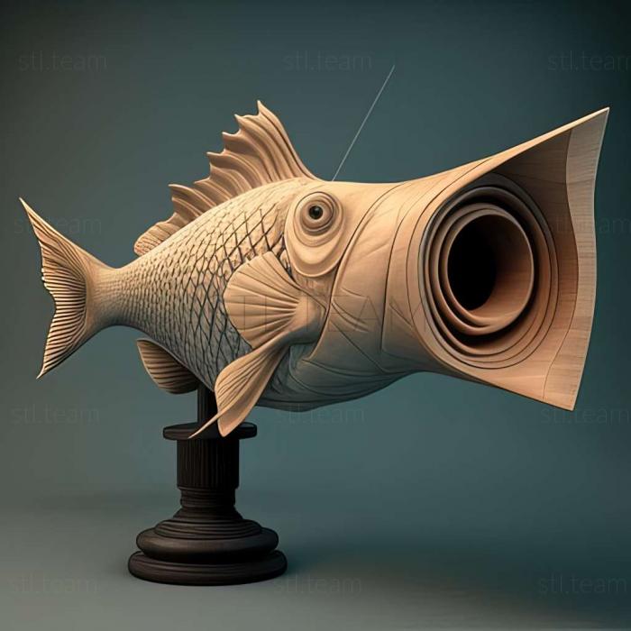 3D model Voile telescope fish (STL)